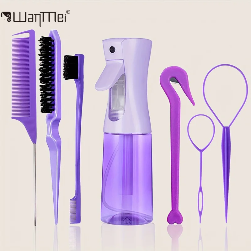 Hair Care Kit - 7pc/set Professional Hairdressing Kit Tool Includes