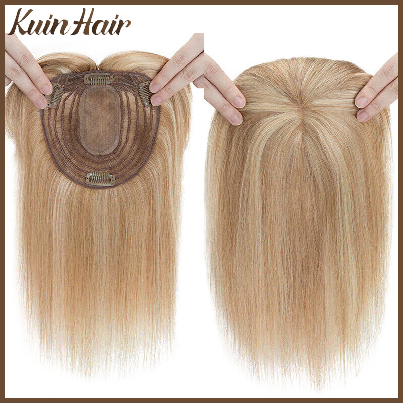 Clip In Hair Piece - Silk Base Top Women Topper Clip