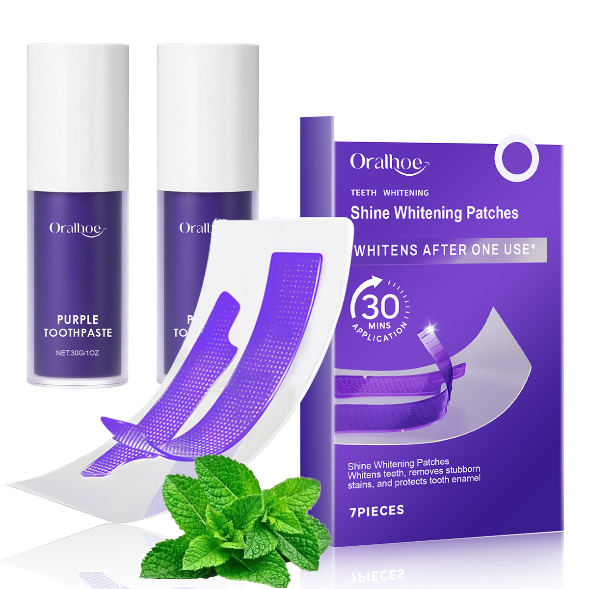 Purple Toning Shampoo - Purple Teeth Whitening Combo Kit –