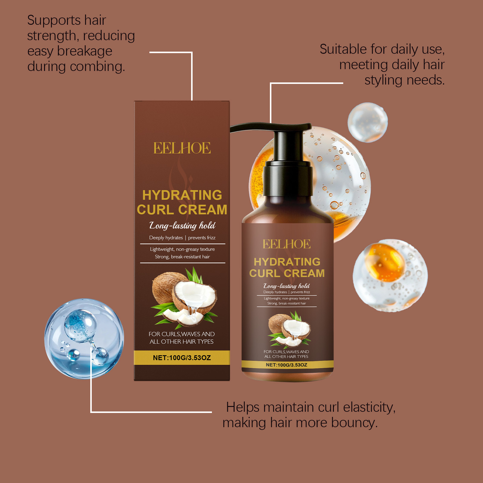 Curl Styling Cream for Wavy an - огляд і ціна Hair Care Natural