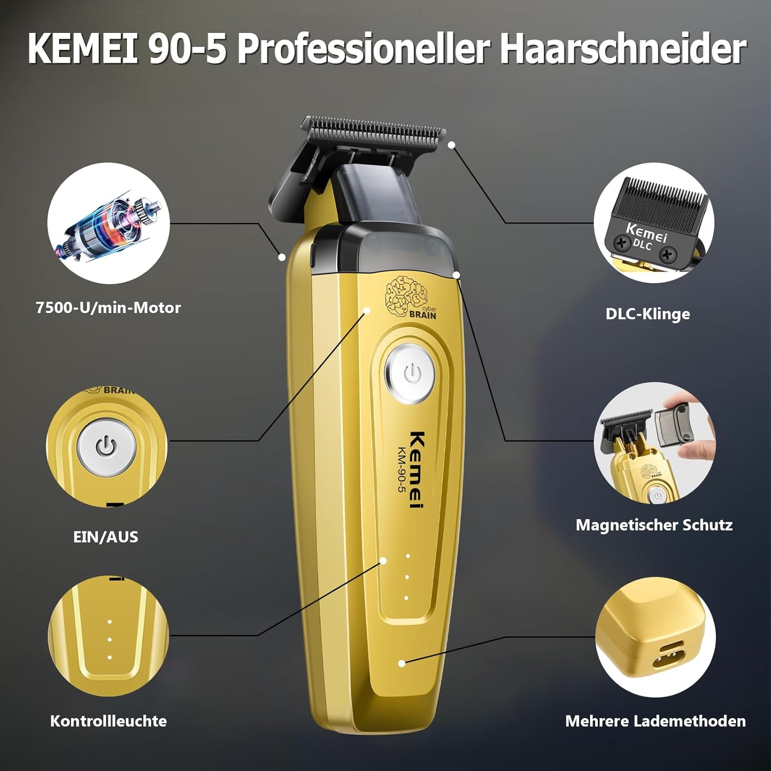 KEMEI Men's Hair Trimmer, Cord - огляд і ціна Hair Care Kit