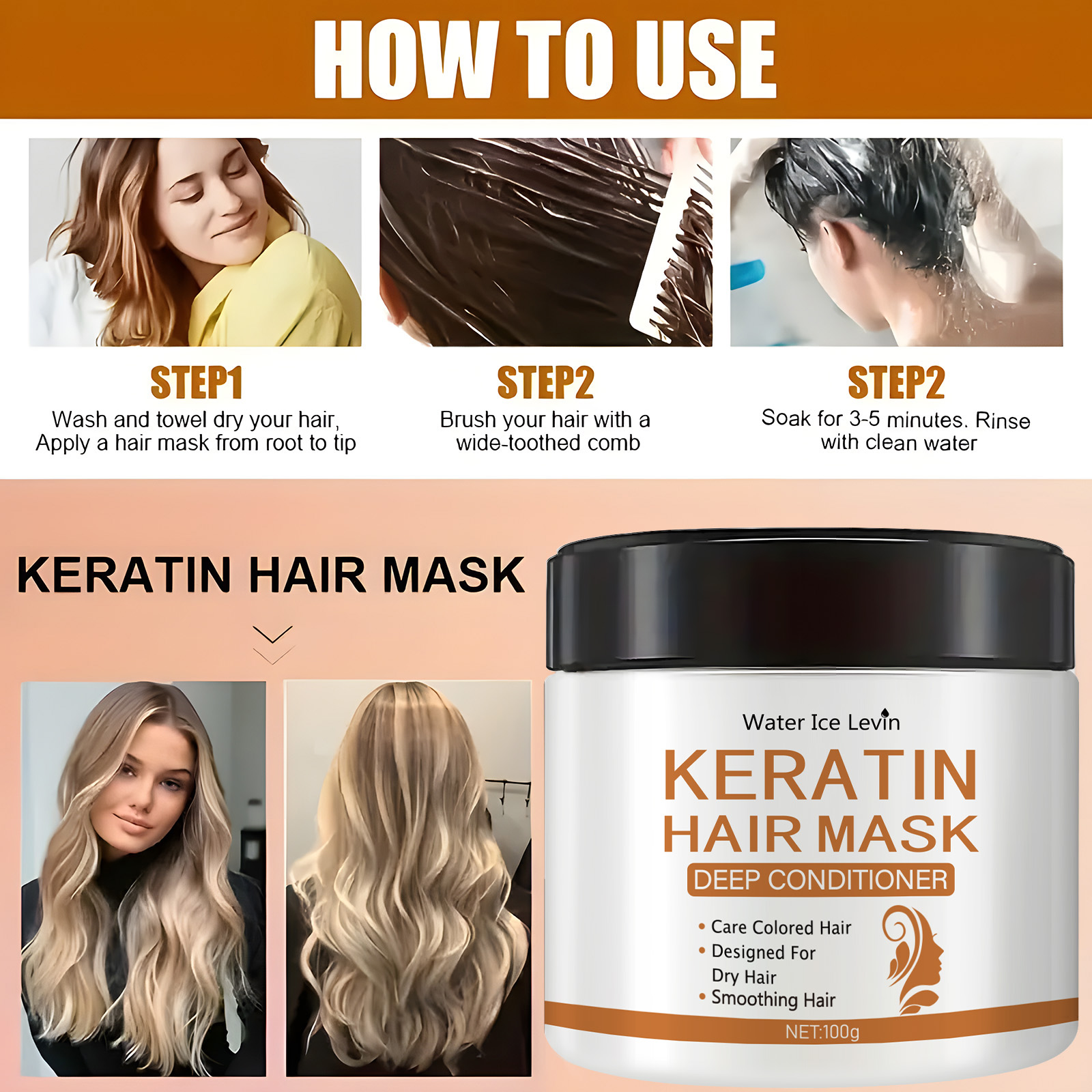 Keratin Hair Mask - Deep Condi - огляд і ціна Hair Care Dupes