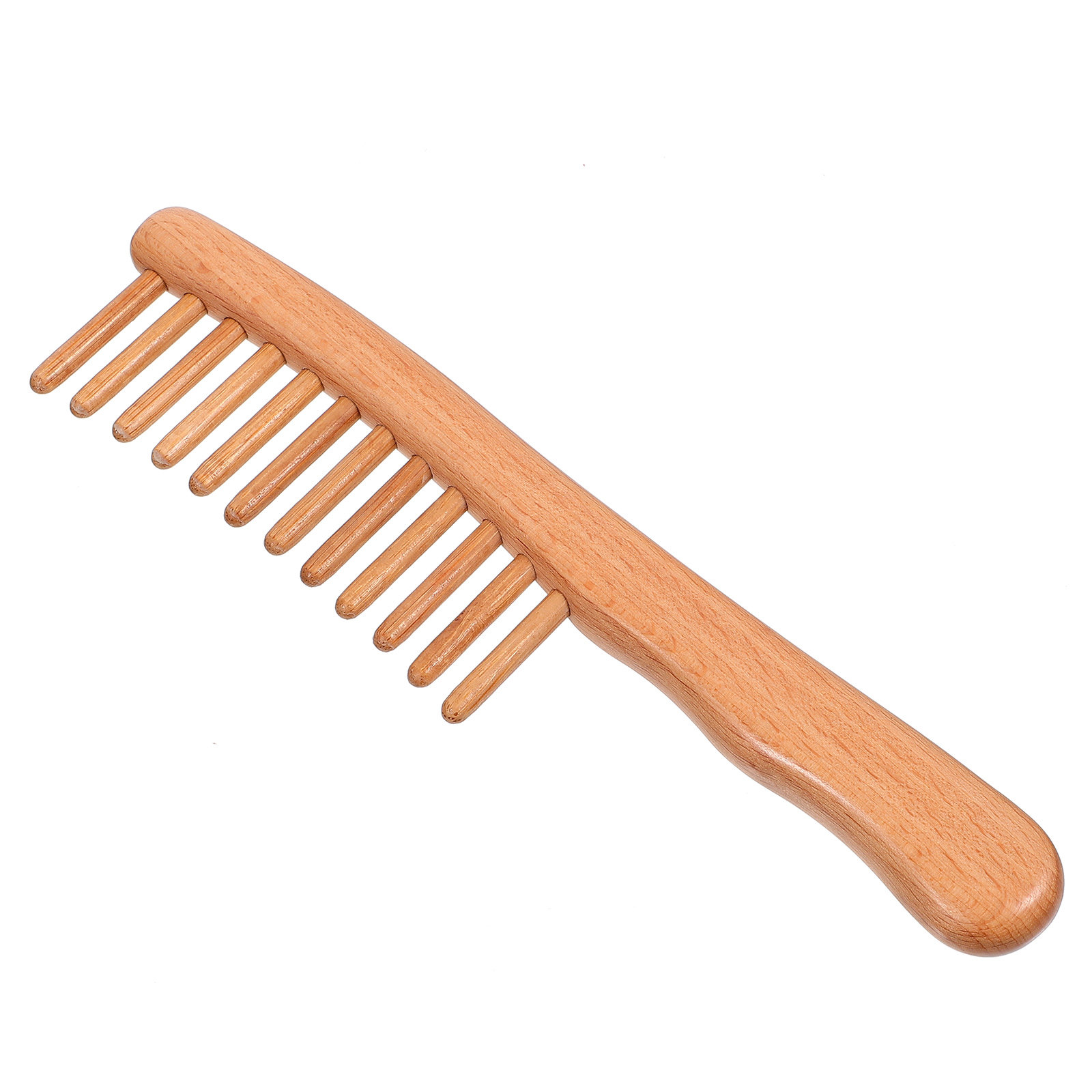 1Pcs Polished Natural Wood Mas - огляд і ціна Hair Care Natural