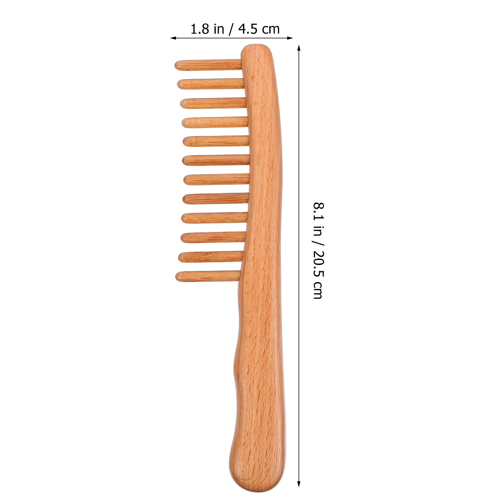 1Pcs Polished Natural Wood Mas - огляд і ціна Hair Care Natural