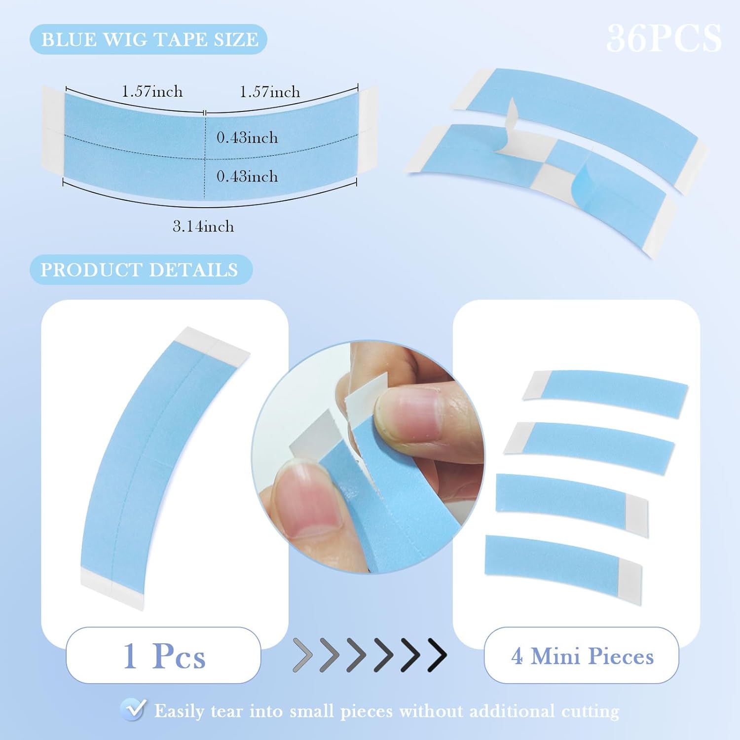 36pcs/lot Supertape Waterproof - огляд і ціна Hair Care Kit