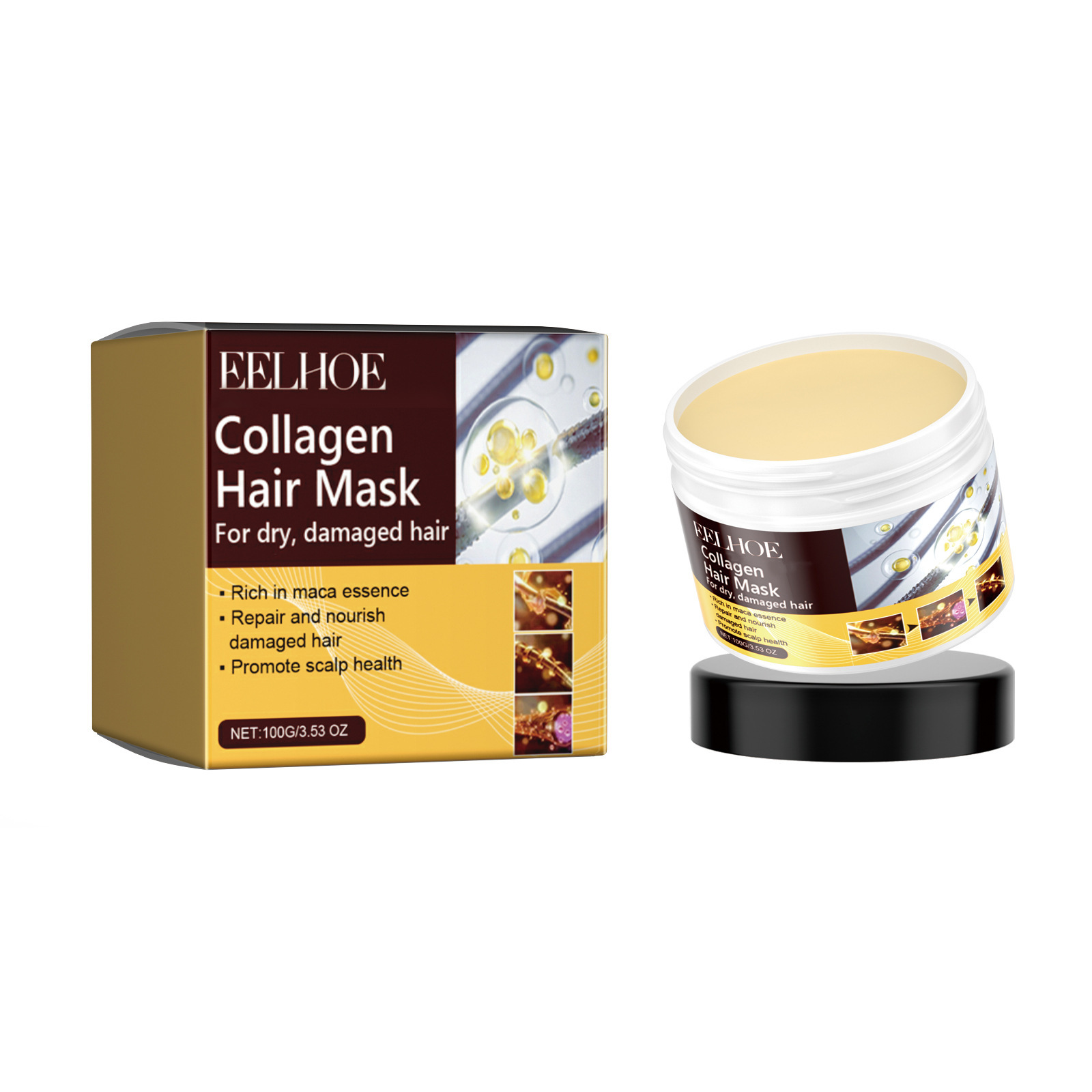 EELHOE Collagen Hair Mask Anti - огляд і ціна Hair Care Dupes
