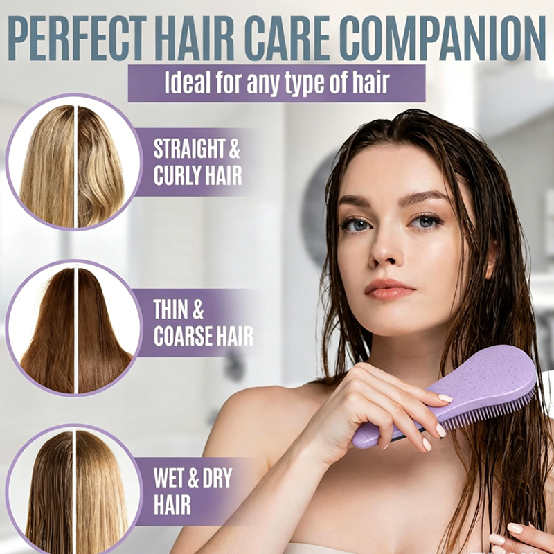 Wheat Straw Scalp Massage Brus - огляд і ціна Hair Care Kit