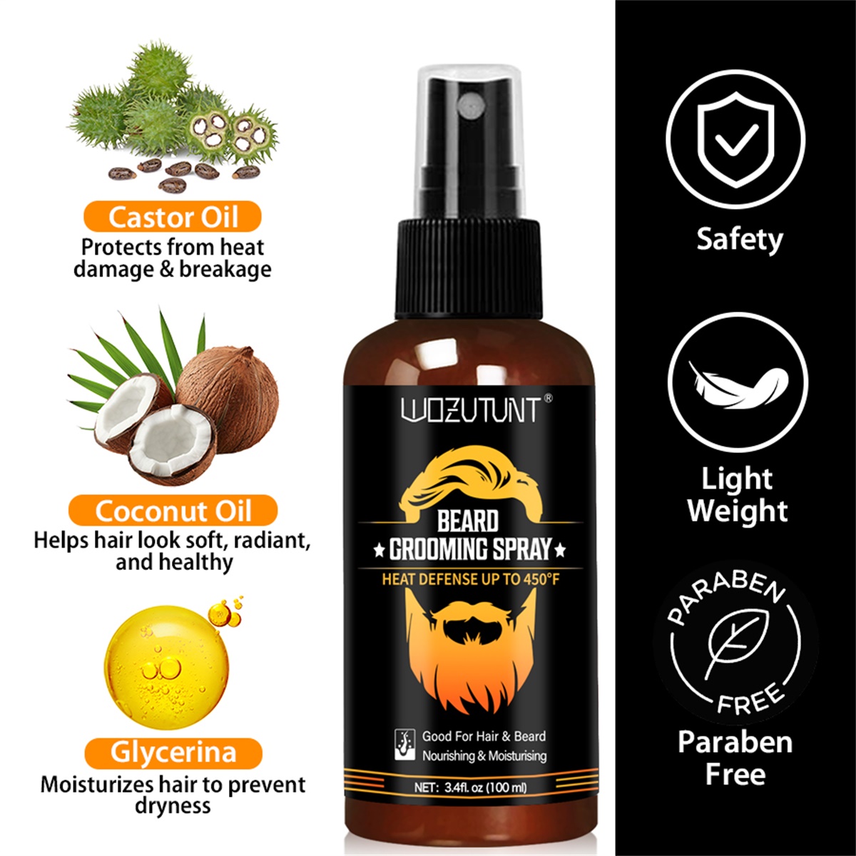 Beard Grooming Spray Protect H - огляд і ціна Heat Protectant Spray