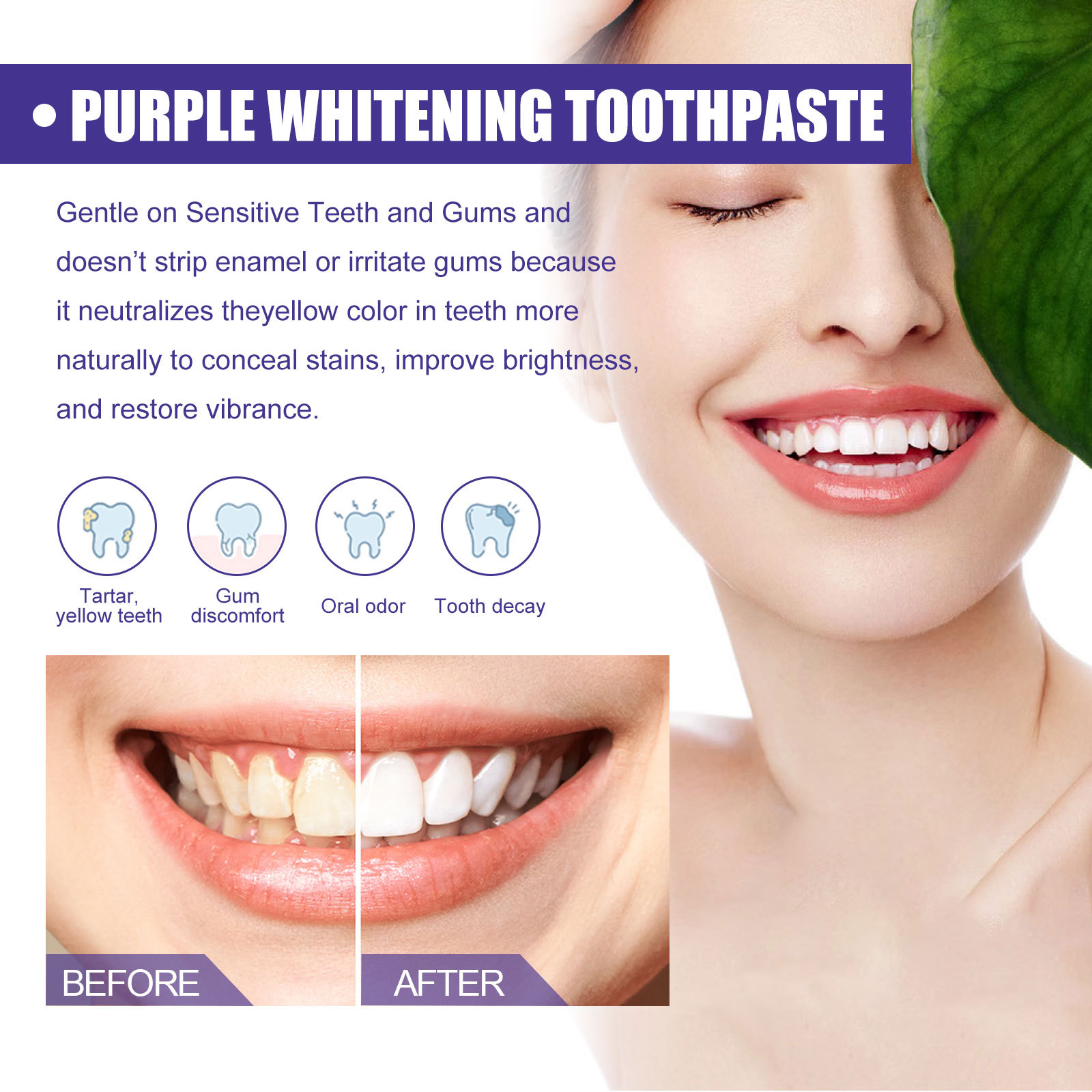 Purple Toothpaste Teeth Whiten - огляд і ціна Purple Toning Shampoo