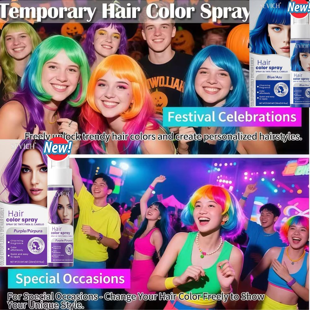 8 Colors Hair Color Spray Disp - огляд і ціна Purple Toning Shampoo