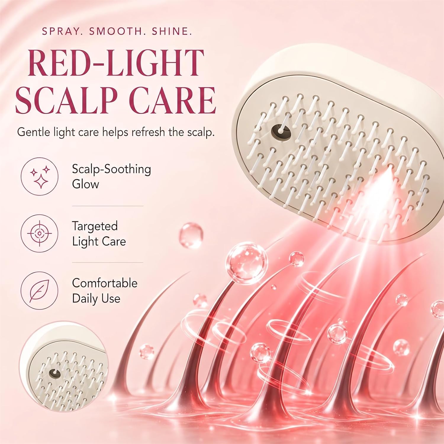 Multifunctional Massage Comb,E - огляд і ціна Hair Care Is Self Care