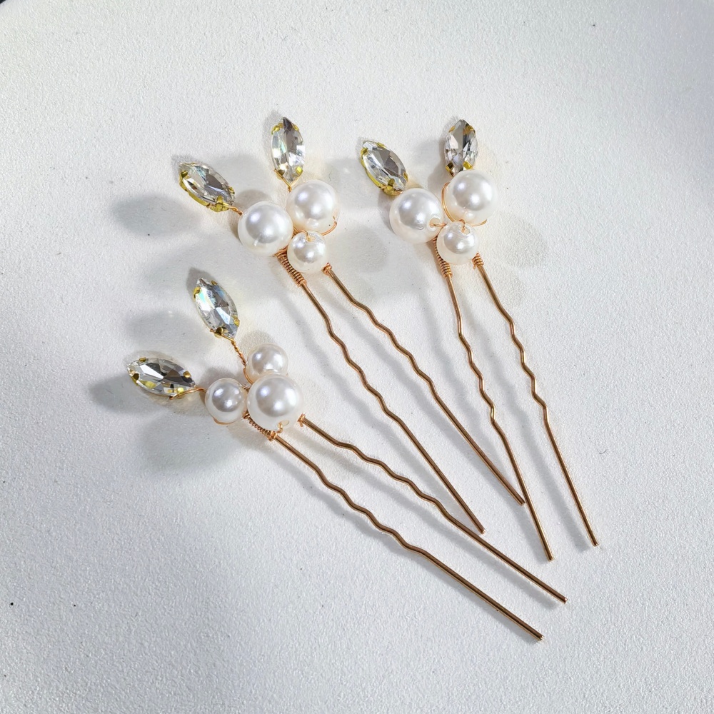 Pearl Crystal Hair Pins Comb S - огляд і ціна Clip In Hair Piece
