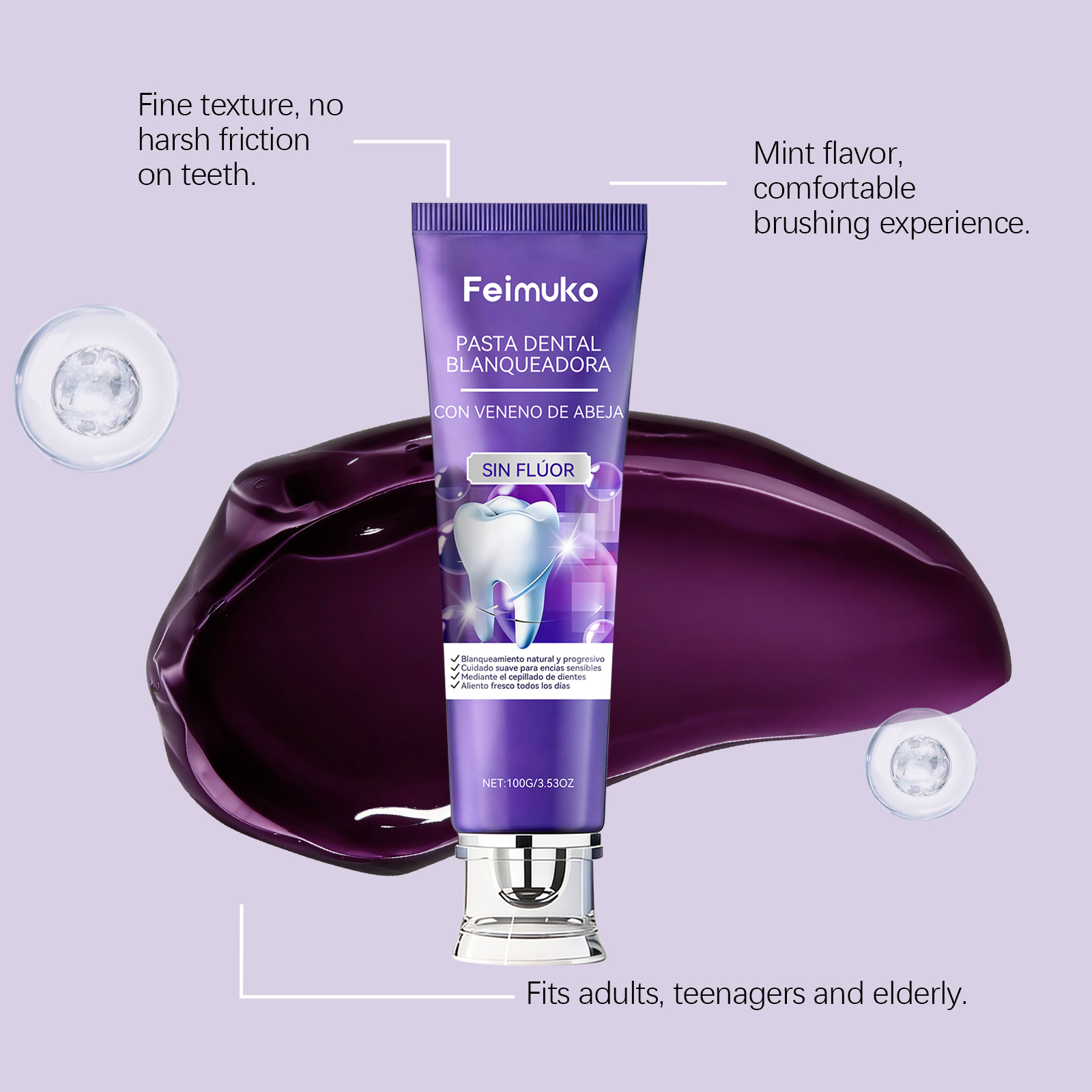 Bee Venom Purple Toothpaste Hy - огляд і ціна Purple Toning Shampoo
