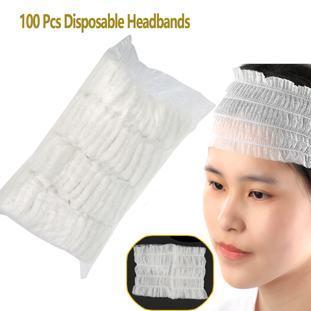 100 Pcs Disposable Headbands N - огляд і ціна Hair Care Journey