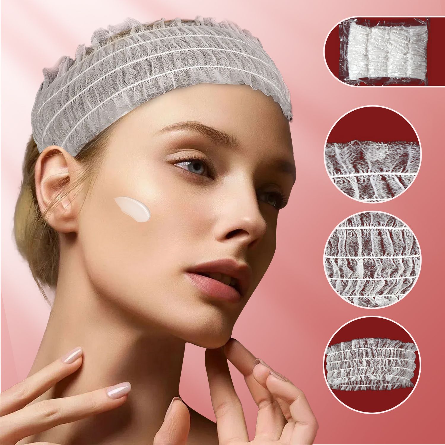 50/20 Pcs Disposable Headbands - огляд і ціна Hair Care Journey