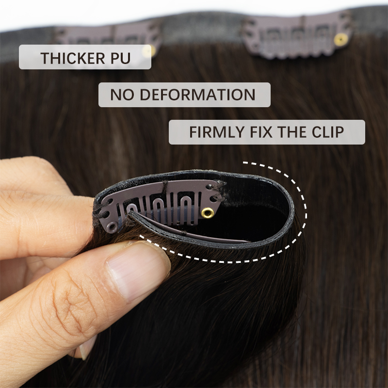 Invisible Thick PU Clip In Hum - огляд і ціна Clip In Hair Piece
